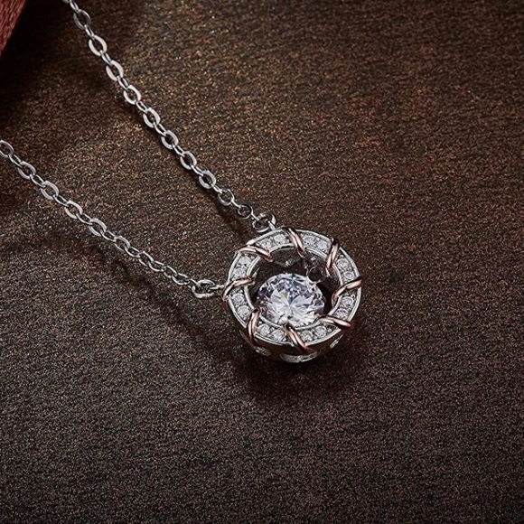 GRA Certified dancing diamond necklace gift that will make heads turn HUGE SALE - Picture 7 of 8